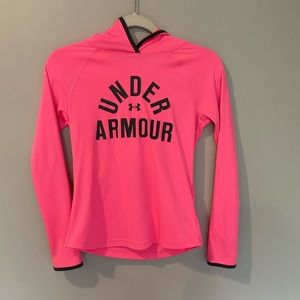 Girls youth Under Armour, pink and grey